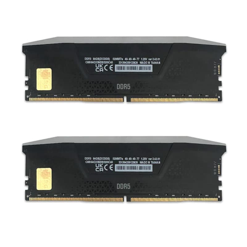 پک 64 گیگ رم CORSAIR VENGEANCE 64GB (32×2) DDR5 5200MHZ استوک در حد نو — تصویر ۵