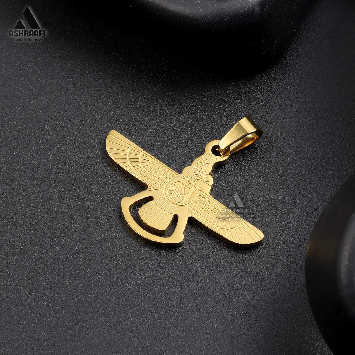 آویز طلایی فروهر Faravahar Pendant G01 — تصویر ۲