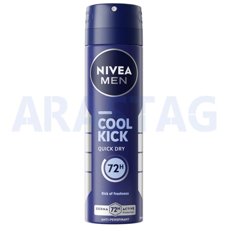 اسپری خوشبو کننده پودری ضد تعریق نیوآ مدل Cool Kick مردانه 150 میلی
