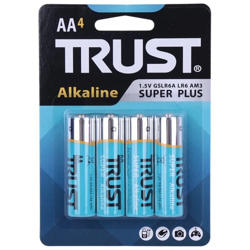 باتری چهارتایی قلمی تراست Alkaline Super Plus LR6 — تصویر ۳