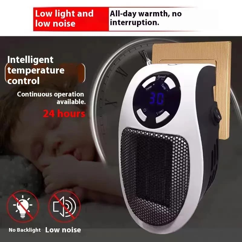 فن هیتر ریموت دار مدل دیواری تایمر دار 800W — تصویر ۳