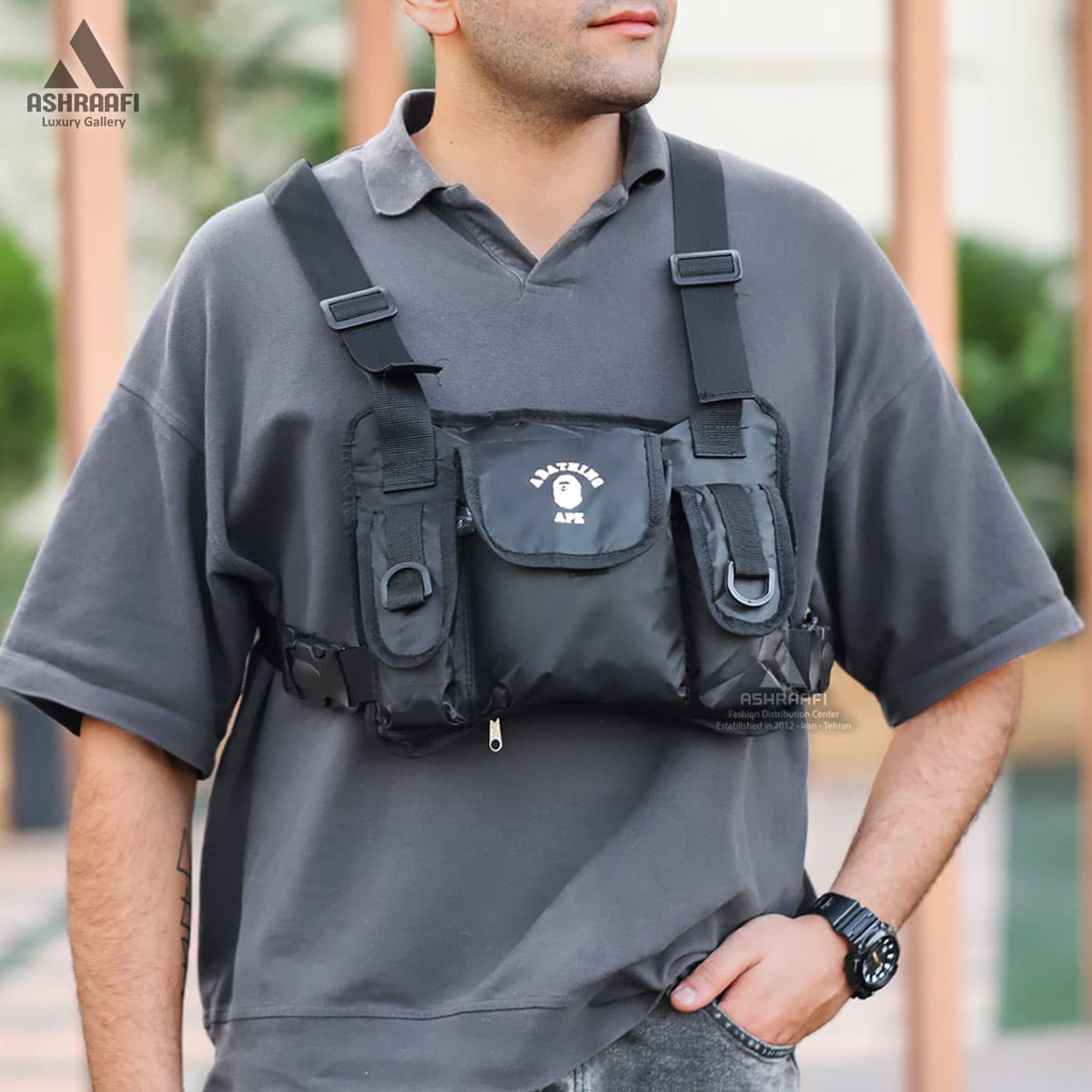 چست بگ مردانه BAPE Chest Bag A01 — تصویر ۲