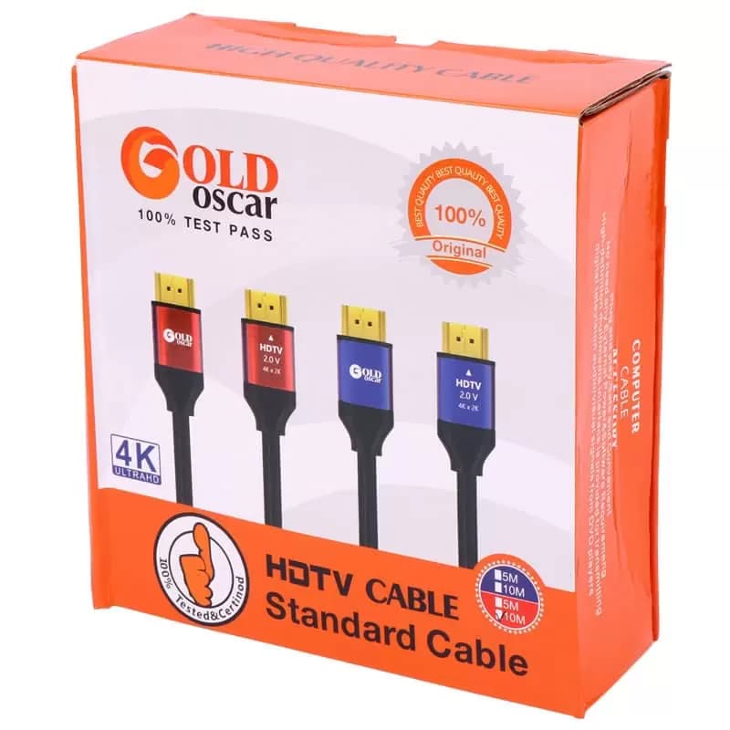 کابل HDMI 4K گلد اسکار Gold Oscar طول 10 متر — تصویر ۵