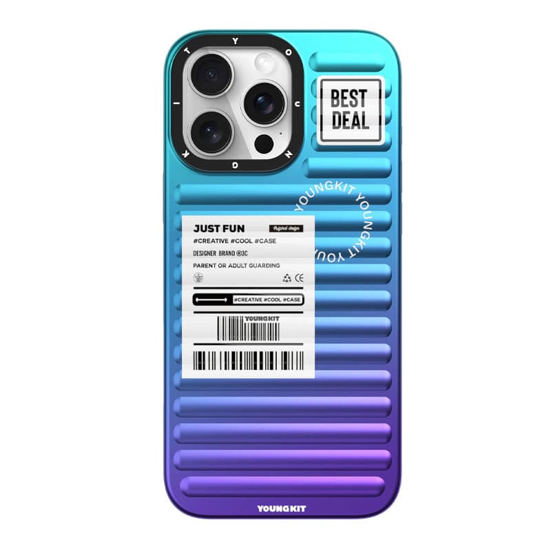 قاب آیفون 16 پرو یانگ کیت YoungKit طرح Blue Fantasy Luggage