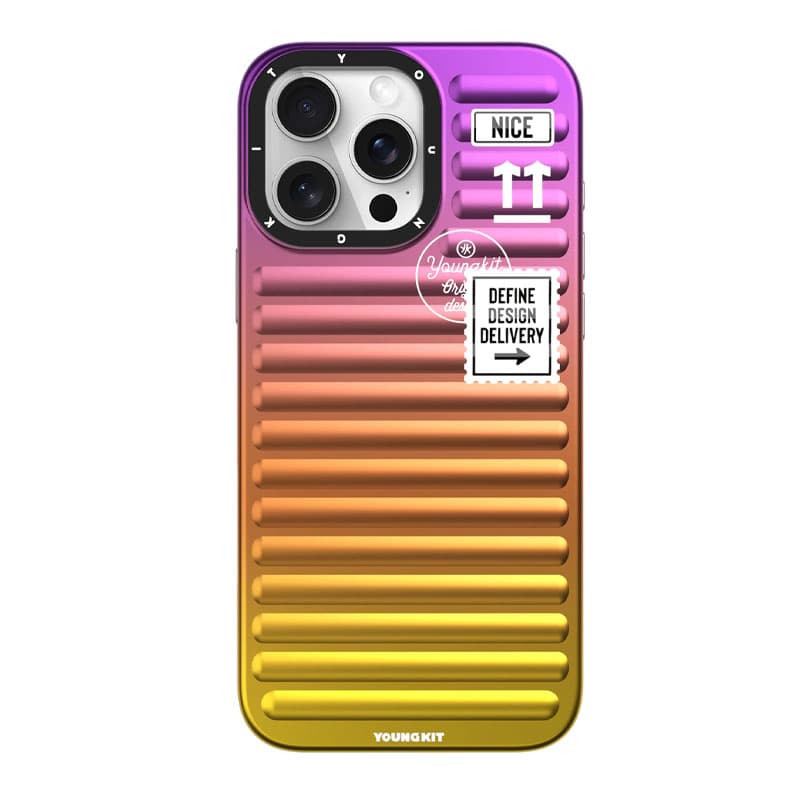 قاب آیفون 16 پرو یانگ کیت YoungKit طرح Sunset Red Glow Luggage
