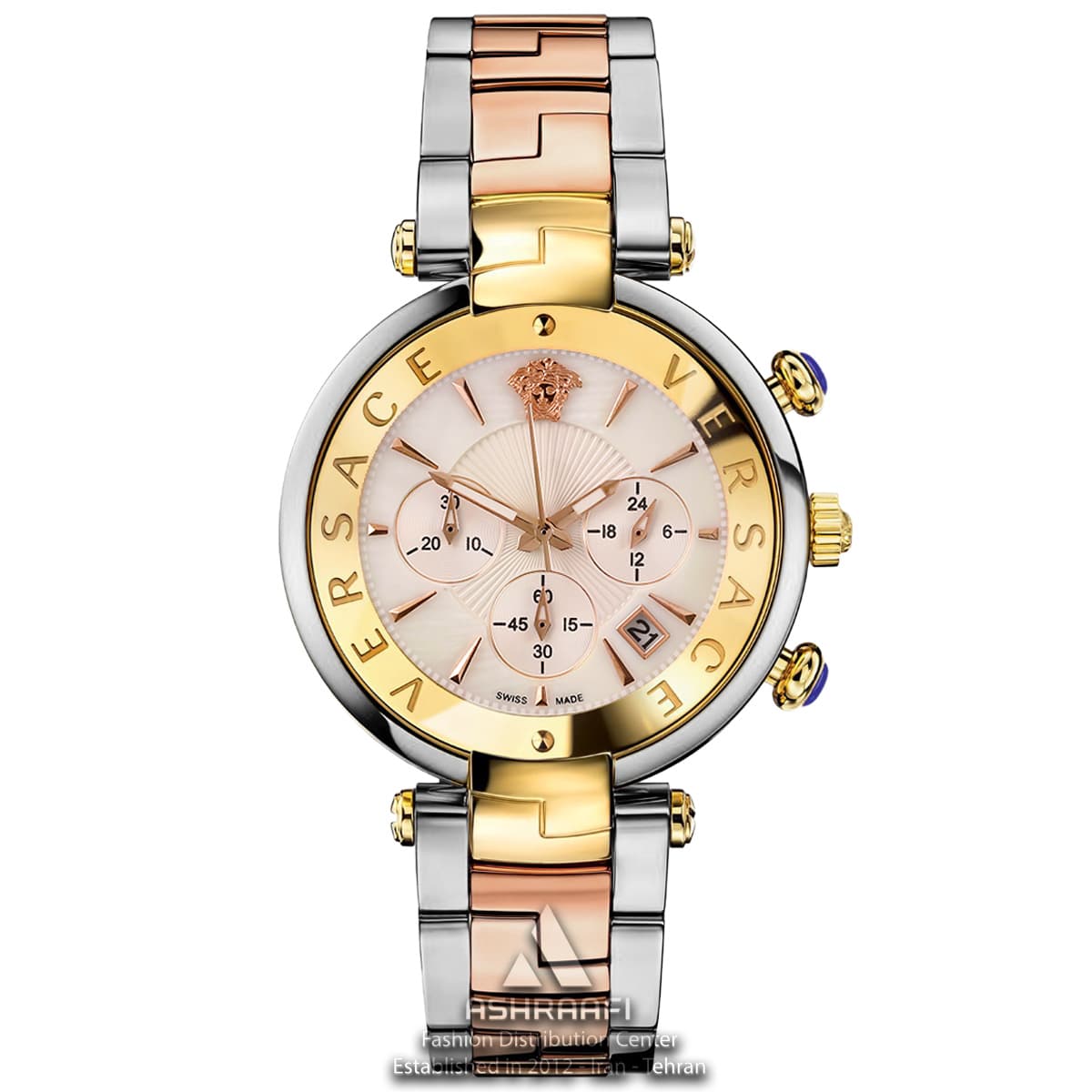 ساعت ورساچه دست دوم Versace Two Tone Revive RgGW-ST