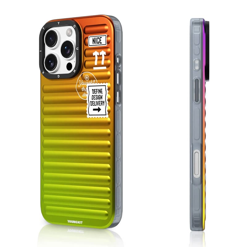 قاب آیفون 16 پرو مکس یانگ کیت YoungKit طرح Sunset Red Glow Luggage — تصویر ۳