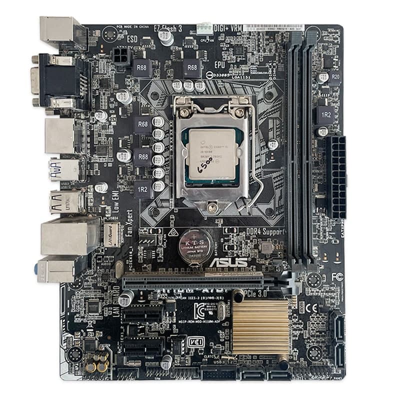 باندل مادربرد ASUS H110M-A/DP + i5 6500 استوک در حد نو