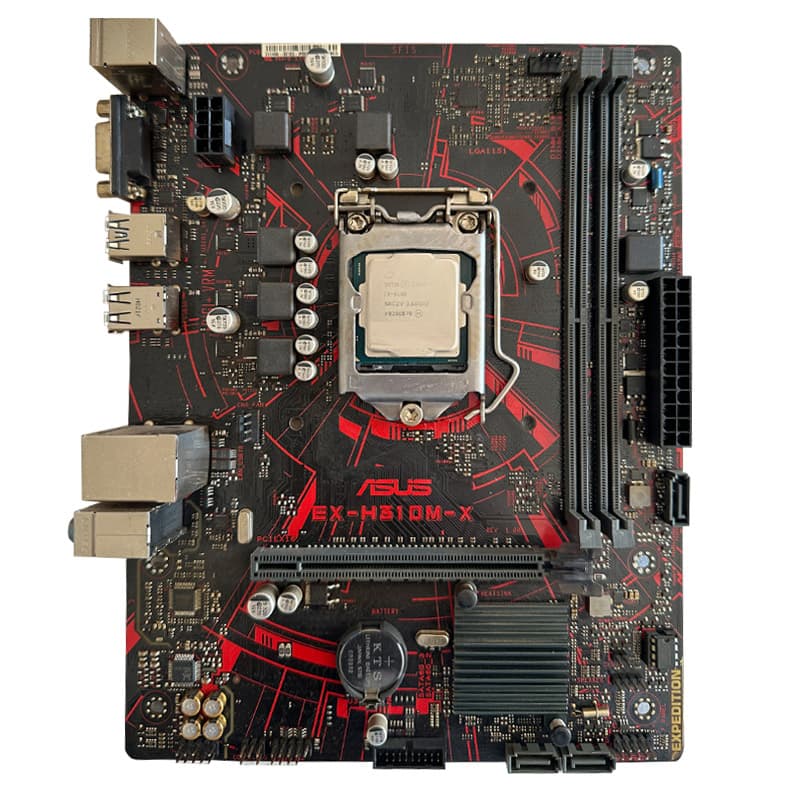 باندل مادربرد ASUS EX H310M X + Core i3 9100F استوک در حد نو