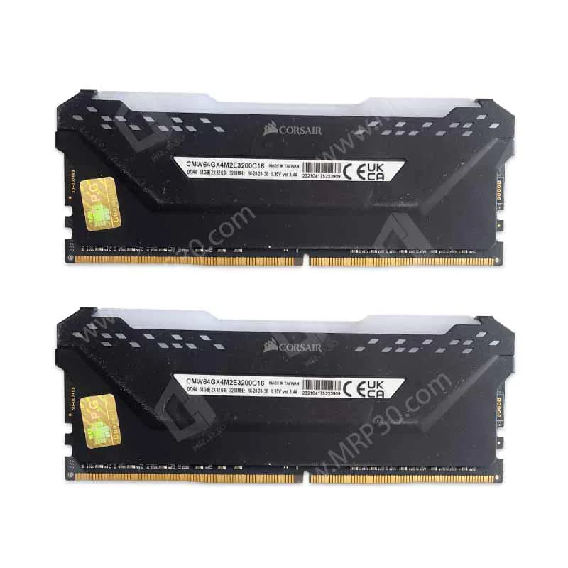 پک رم کورسیر Corsair Vengeance PRO RGB 64GB (32×2) DDR4 3200Mhz استوک در حد نو — تصویر ۵
