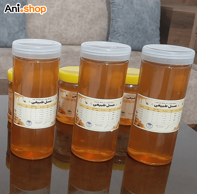 عسل طبیعی با برگه آزمایش یک کیلویی