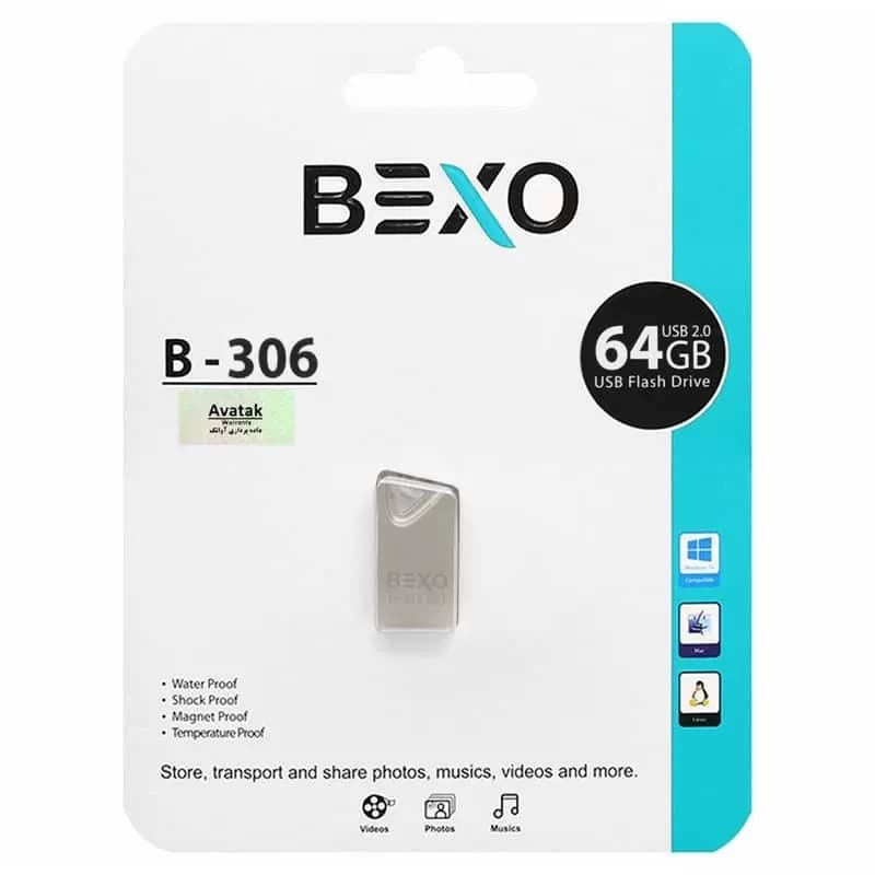 فلش مموری بکسومن مدل B-306 ظرفیت 64 گیگابایت