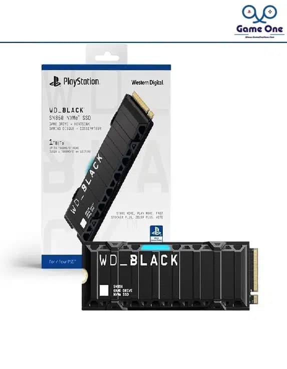 حافظه اس اس دی WD_BLACK SN850 NVMe SSD – 1TB برای Heatsink for PS5