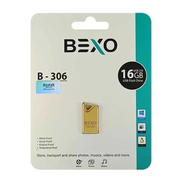 فلش مموری بکسومن مدل B-306 ظرفیت 16 گیگابایت — تصویر ۲