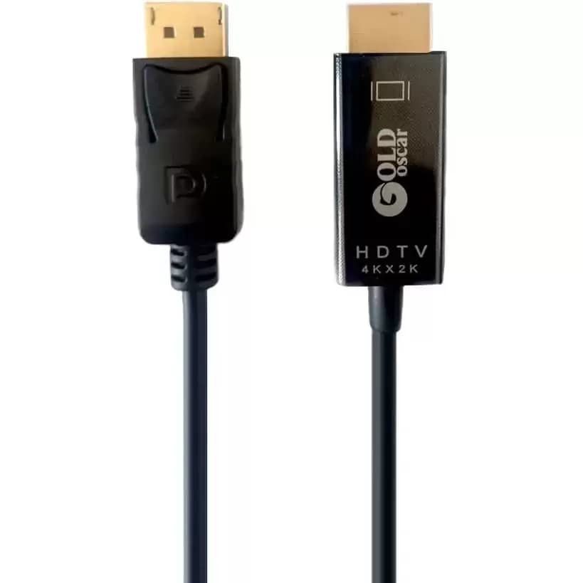 کابل Display به HDMI گلد اسکار طول 1.8 متر 4K
