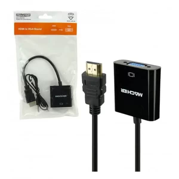 مبدل HDMI به VGA مچر مدل MR-206 + کابل صدا — تصویر ۵