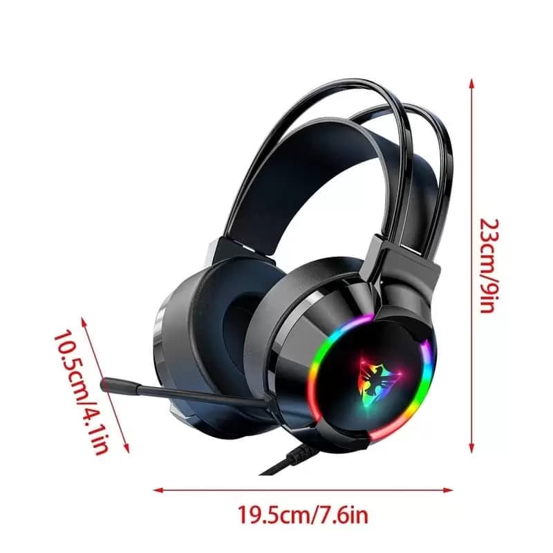 هدست مخصوص بازی G606 USB 7.1 RGB — تصویر ۳