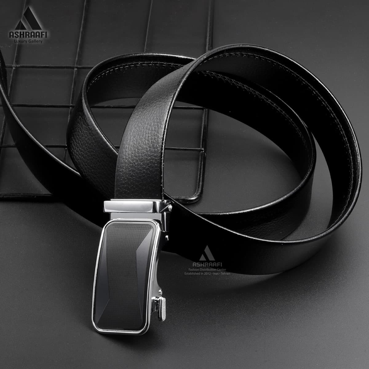 کمربند مردانه Leather Ratchet Belt BL175 — تصویر ۲