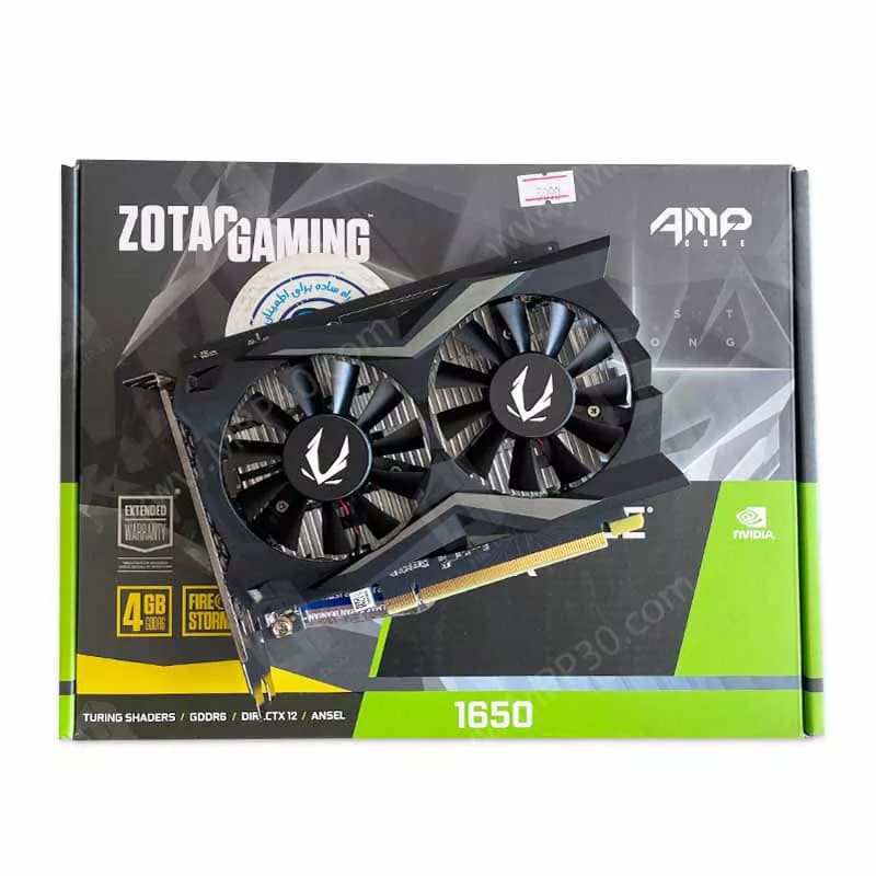 کارت گرافیک زوتک Zotac Gaming GTX 1650 AMP 4G GDDR6 استوک در حد نو — تصویر ۹