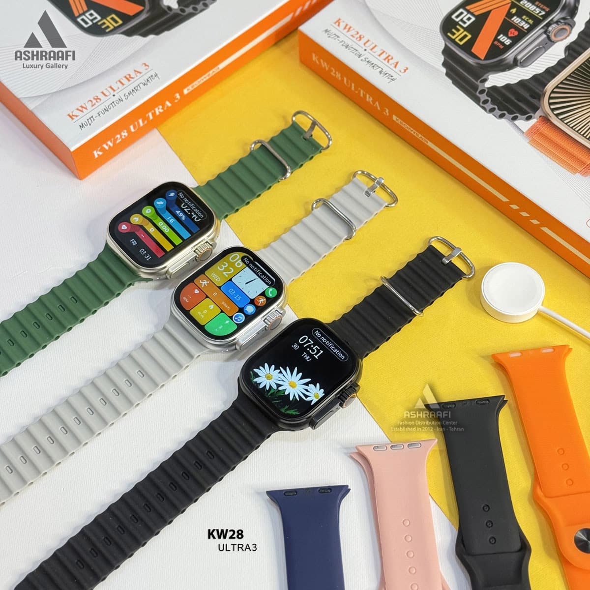 ساعت هوشمند KEQIWEAR مدل KW28 Ultra3 — تصویر ۴