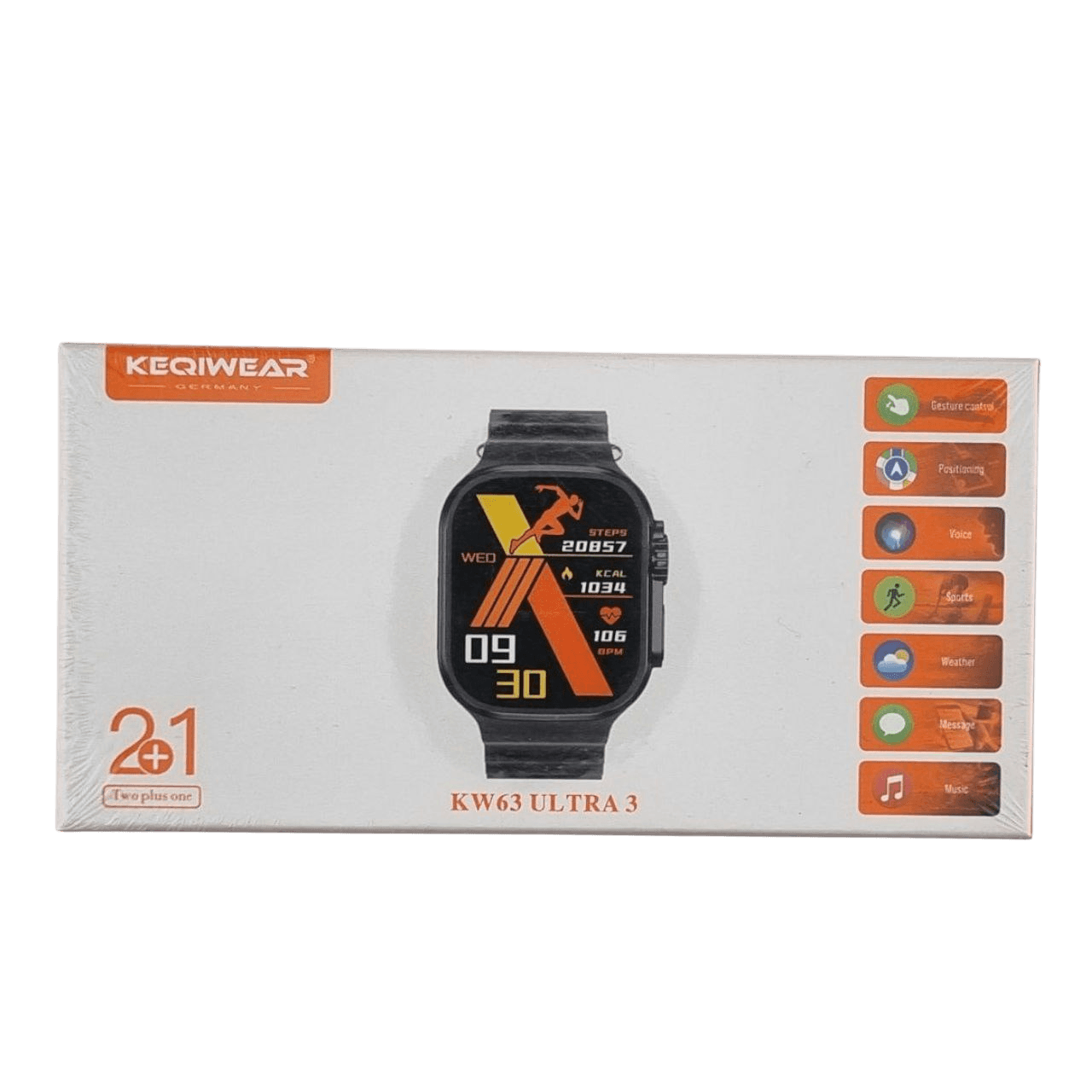 ساعت هوشمند KEQIWEAR مدل KW63 Ultra3 — تصویر ۶