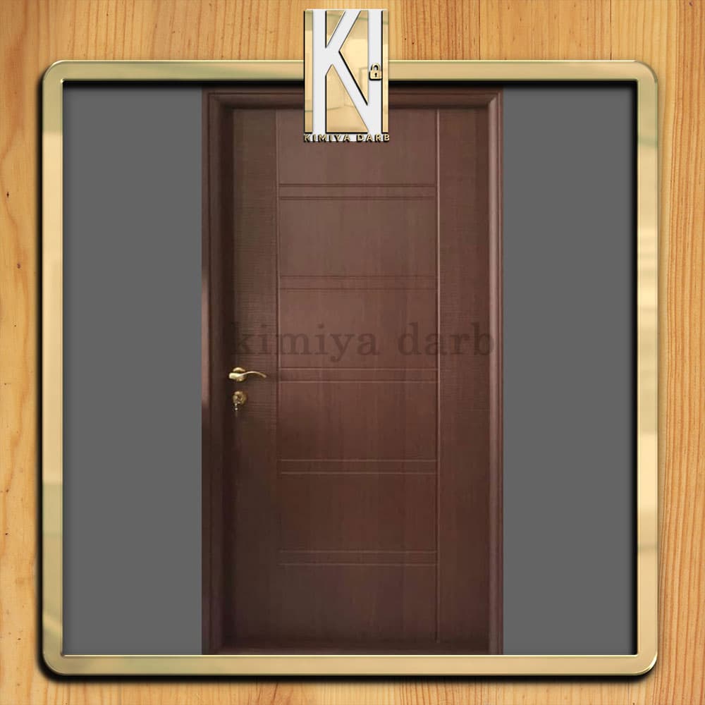 درب با روکش PVC طرح CNC کد 609