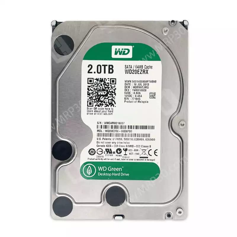 هارد اینترنال 2 ترا وسترن Western Digital Green 2TB استوک — تصویر ۲