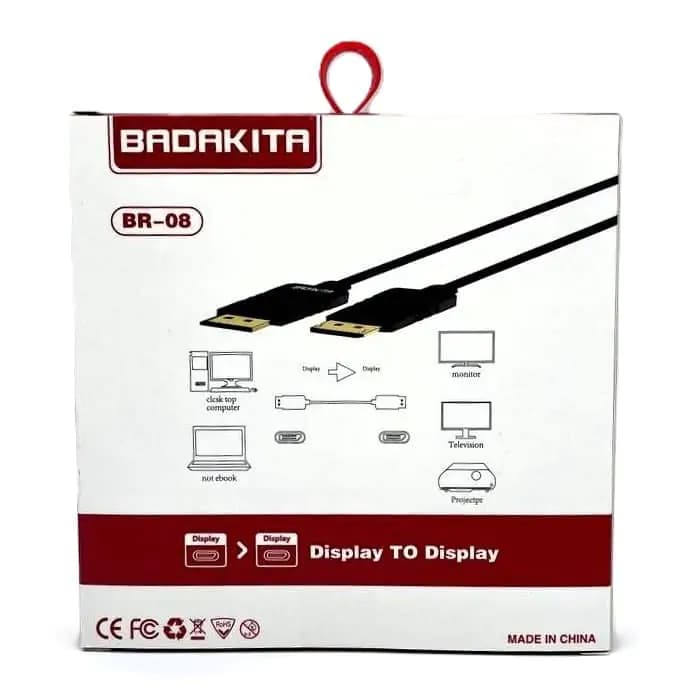 کابل BADAKITA Display مدل BR-08 طول 1.8 متر — تصویر ۶