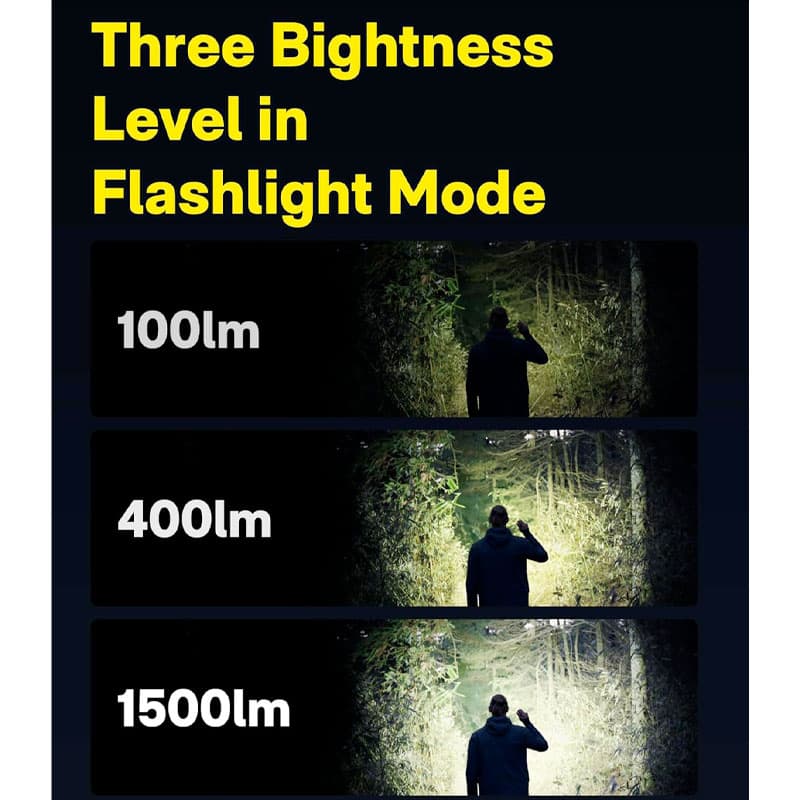 چراغ قوه شارژی هوتو HOTO Flashlight QWSDT005 — تصویر ۴