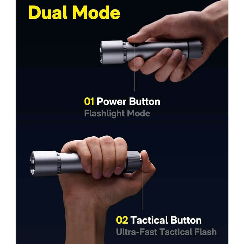 چراغ قوه شارژی هوتو HOTO Flashlight QWSDT005 — تصویر ۶