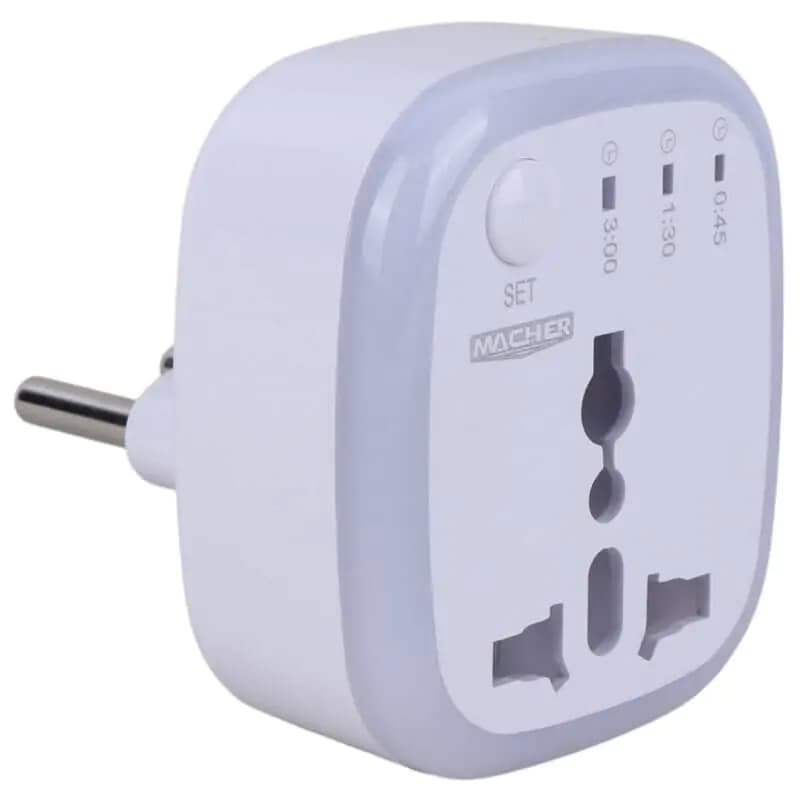 تبدیل برق 3 به 2 تایمردار چراغ دار مچر مدل MR-265