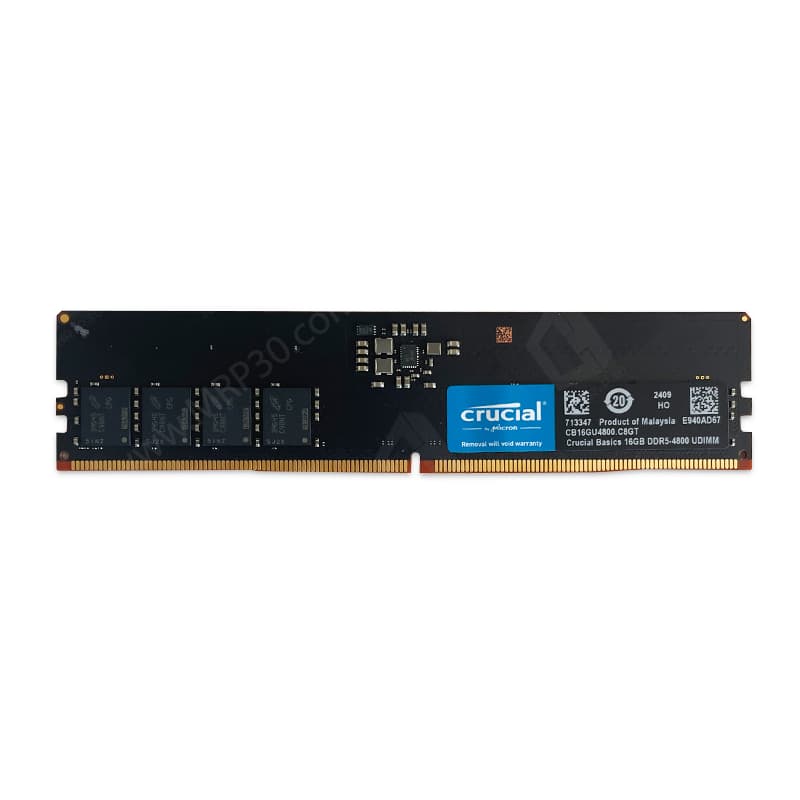 رم کروشال CRUCIAL 16GB DDR5 4800MHz استوک در حد نو با گارانتی — تصویر ۲