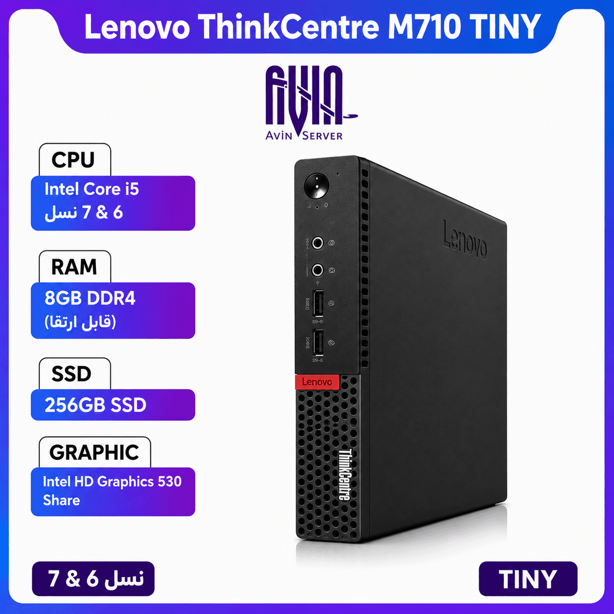 کیس تاینی Lenovo ThinkCentre M710
