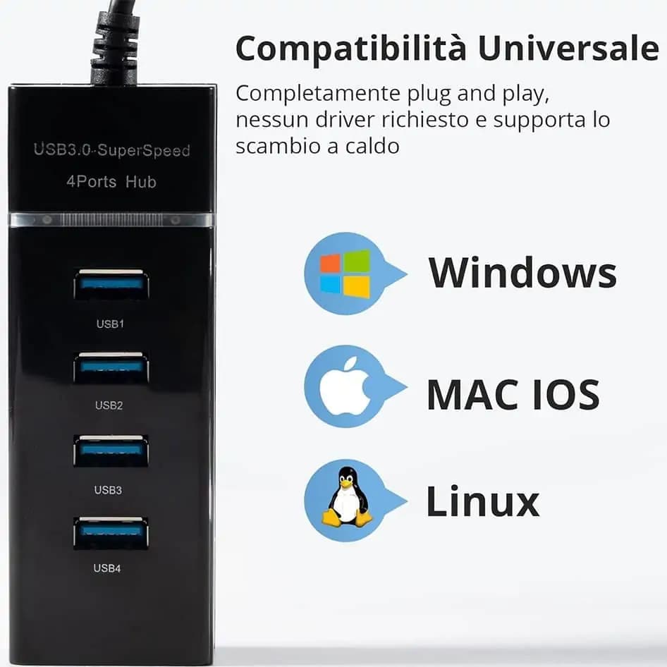 هاب 4 پورت USB3.0 طول 1.2 متر مدل 1067 — تصویر ۷
