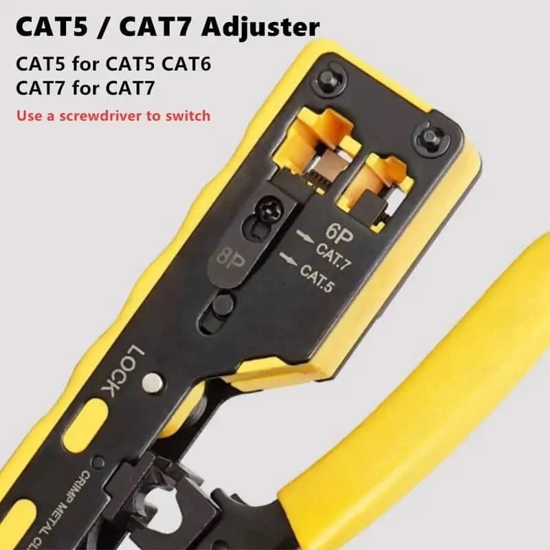 آچار شبکه میان گذر دی نت SNAPPLUG Open End مدل HT-718 CAT 7 — تصویر ۵