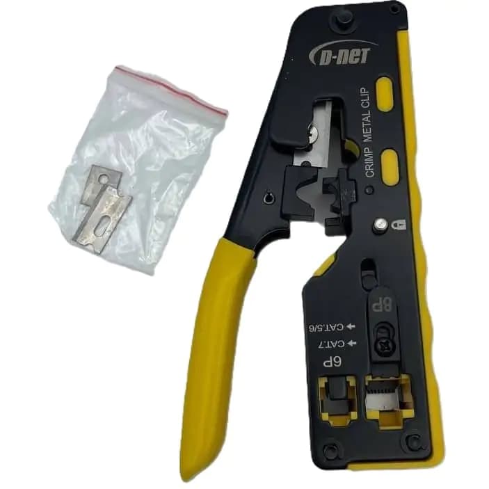 آچار شبکه میان گذر دی نت SNAPPLUG Open End مدل HT-718 CAT 7 — تصویر ۲