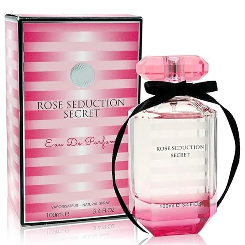 ادوپرفیوم زنانه فراگرنس ورد مدل Rose seduction secret حجم 100 میلی‌لیتر