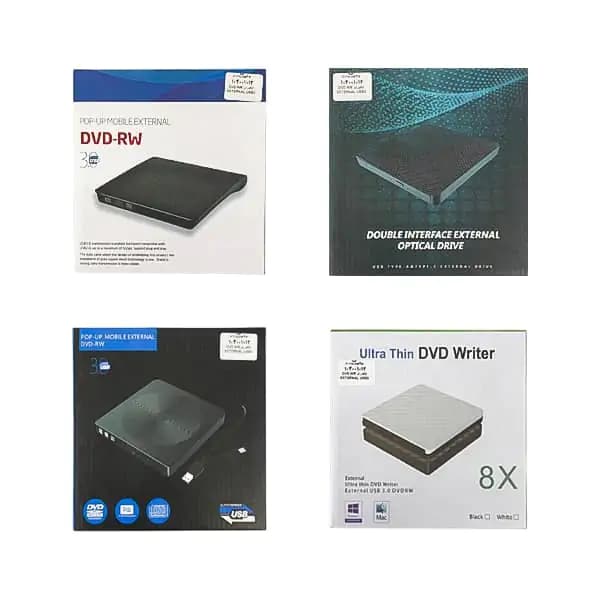 درایو DVD RW اکسترنال USB3.0 + تایپ سی مدل 012 — تصویر ۲