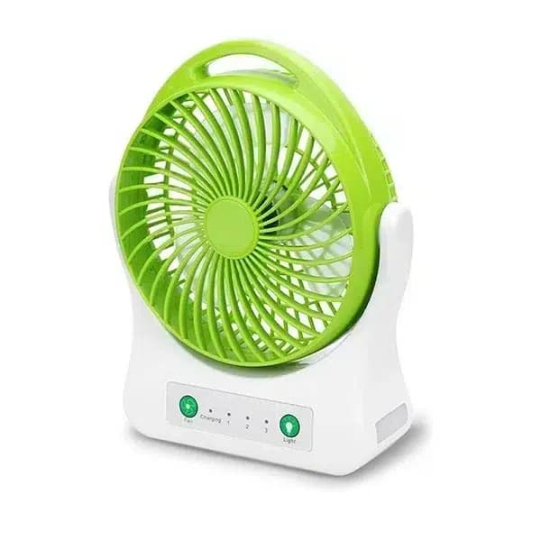 پنکه رومیزی شارژی ویداسی مدل WD-202 سه سرعته ، چراغ SMD و خروجی USB — تصویر ۸