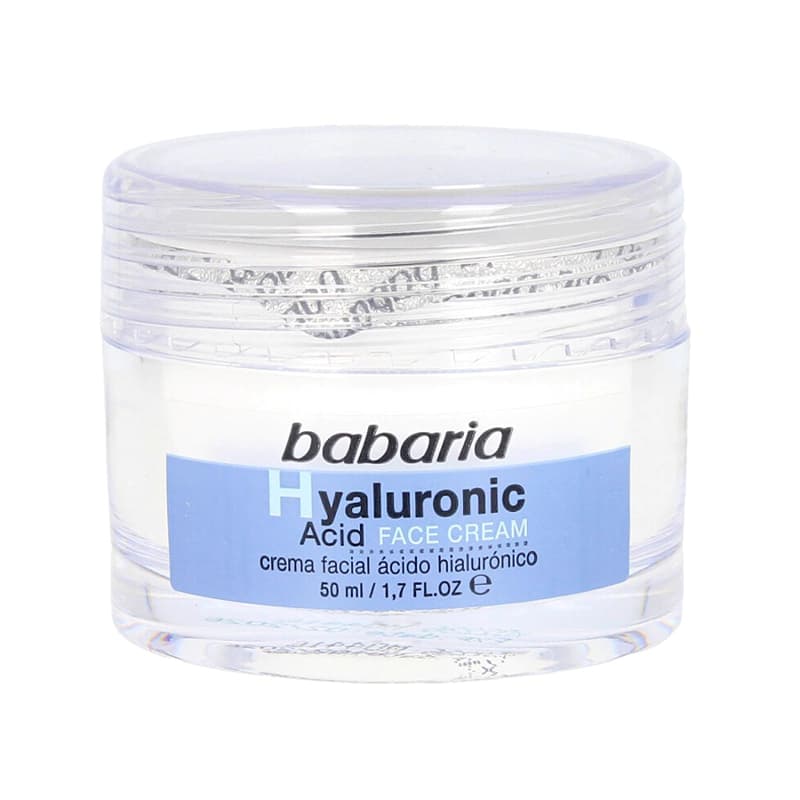 ژل کرم آبرسان و ضد چروک 48 ساعته حاوی هیالورونیک Hyaluuronic Acid باباریا Babaria اسید 50 میل — تصویر ۲
