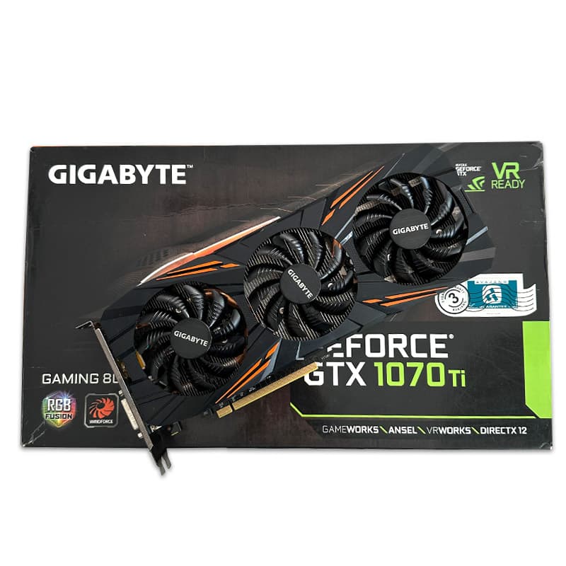 کارت گرافیک GIGABYTE GTX 1070 TI GAMING 8G GDDR5 استوک در حد نو