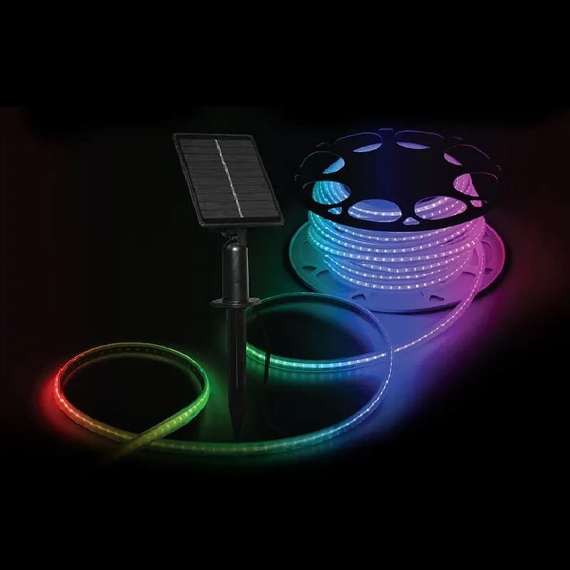 ریسه خورشیدی RGB مودی 30 متری مدل IR-MD7030 | ریموت کنترل و ضدآب — تصویر ۴
