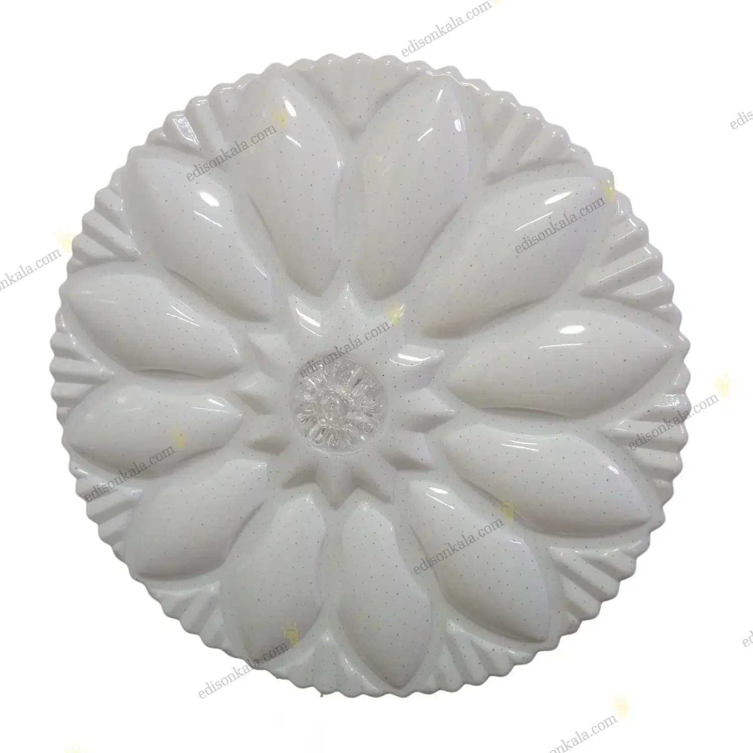 چراغ سقفی مدرن 100 وات طرح گل نیلوفر | ریموت دار سه حالته | نورسازان آلما با گارانتی — تصویر ۸
