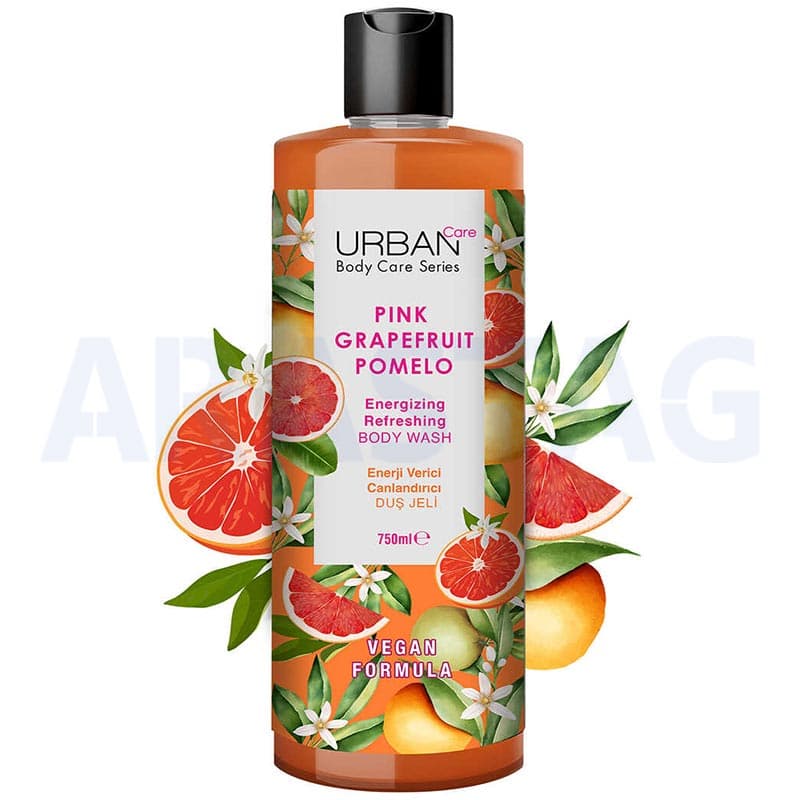 شامپو بدن اوربان کر URBAN Care با رایحه گریپ فروت و پوملو حجم 750 میلی — تصویر ۲