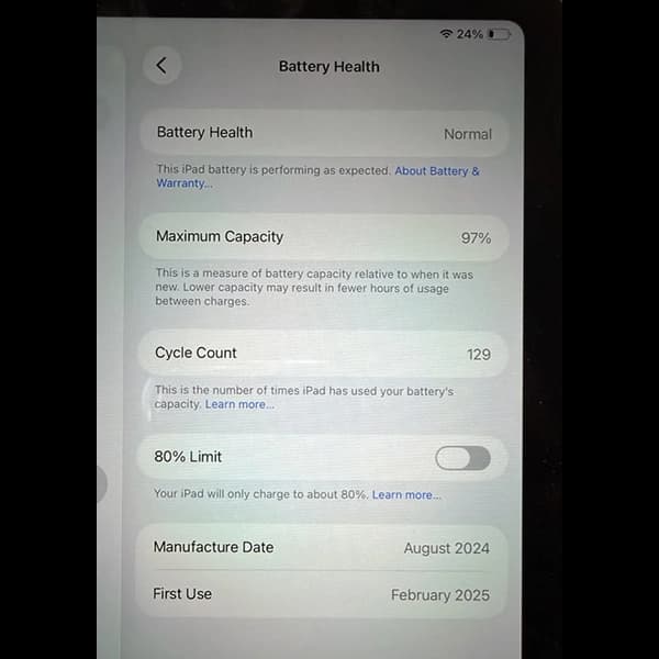 تبلت 8.3 اینچی اپل مدل iPad Mini 7th حافظه 128 گیگابایت (کارکرده) — تصویر ۵