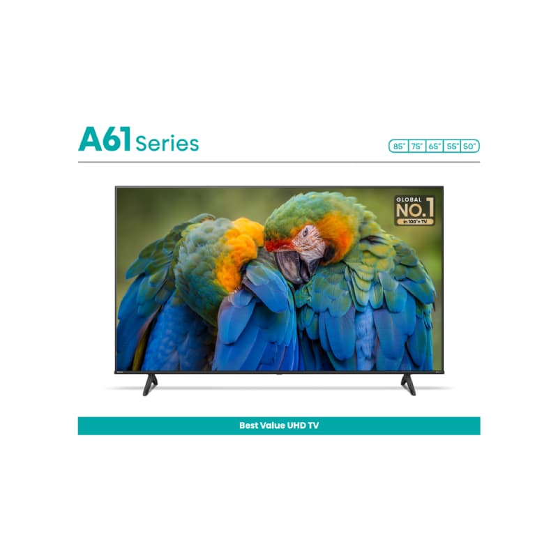 تلویزیون هوشمند هایسنس مدل UA55A61HSHI سایز 55 اینچ
