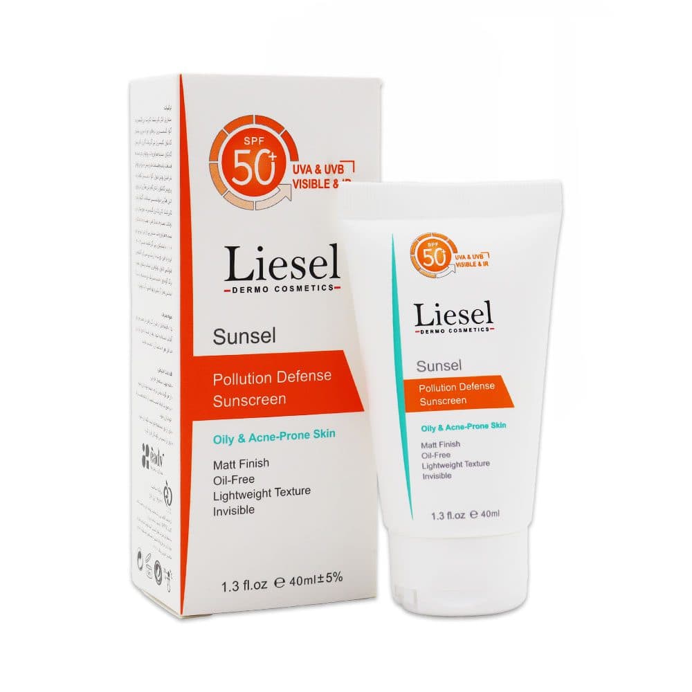 کرم ضد آفتاب بی رنگ پوست چرب SPF50 لایسل 40 میلی لیتر