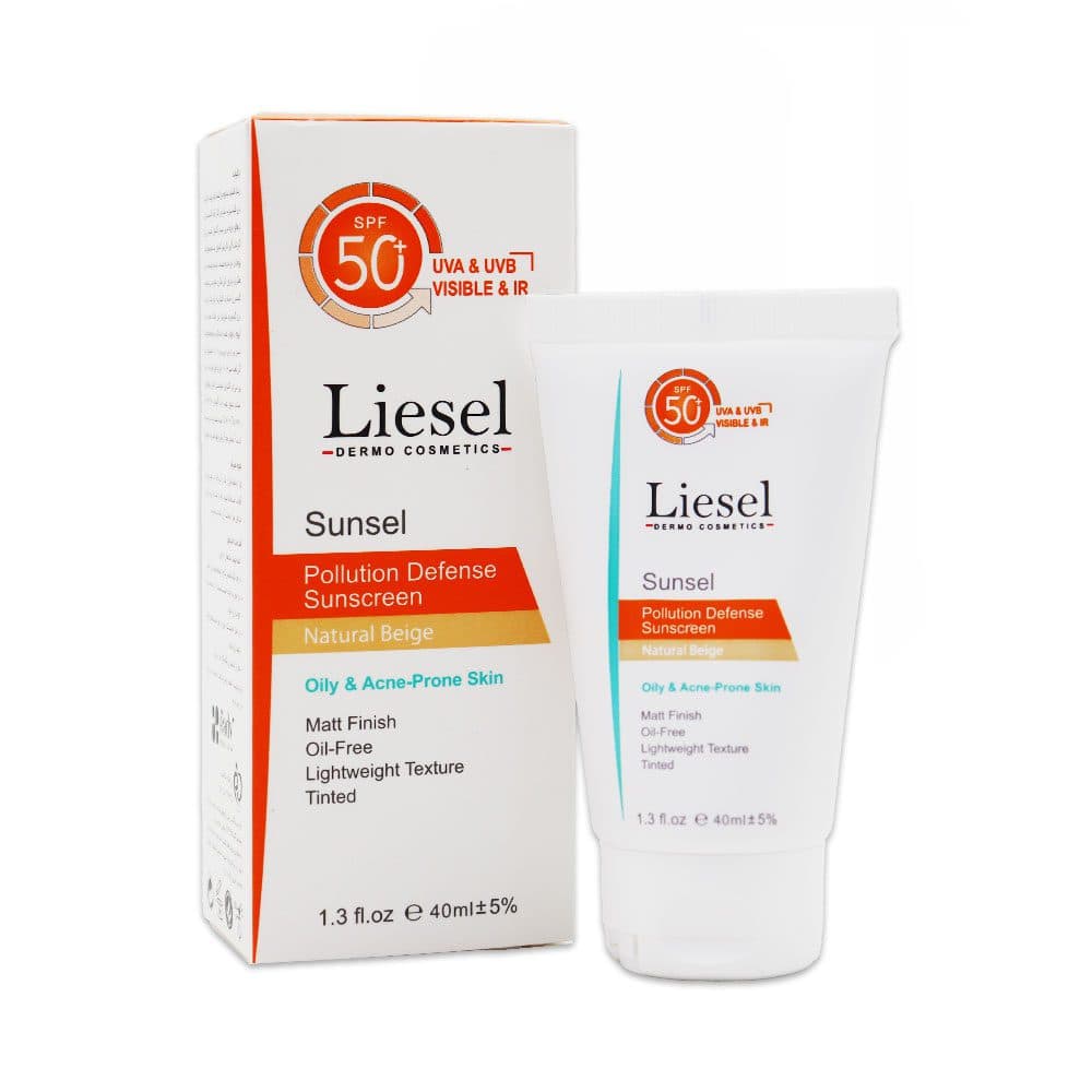 کرم ضد آفتاب رنگی پوست چرب SPF50 لایسل 40 میلی لیتر
