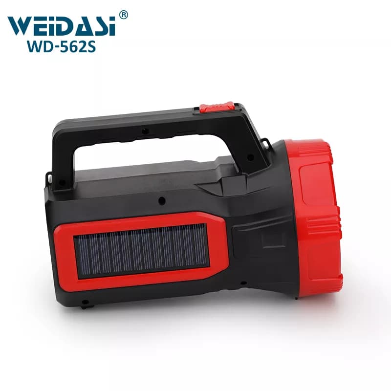 چراغ قوه دستی اضطراری ویداسی WD-562S | دارای 24 LED کناری + پنل خورشیدی — تصویر ۶