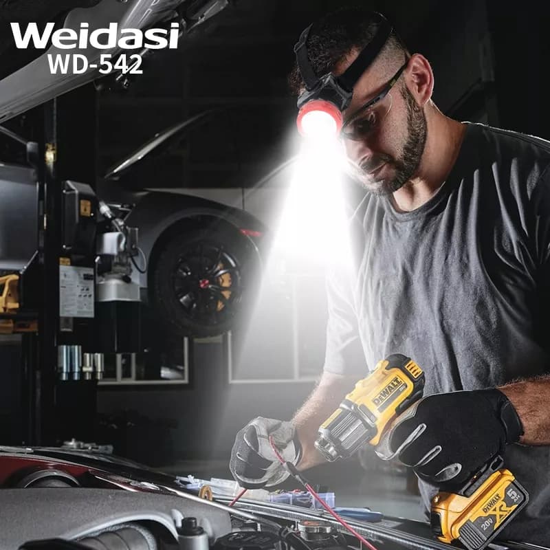 چراغ پیشانی شارژی ویداسی WD-542 | انتخاب حرفهای برای کمپینگ و کار — تصویر ۵